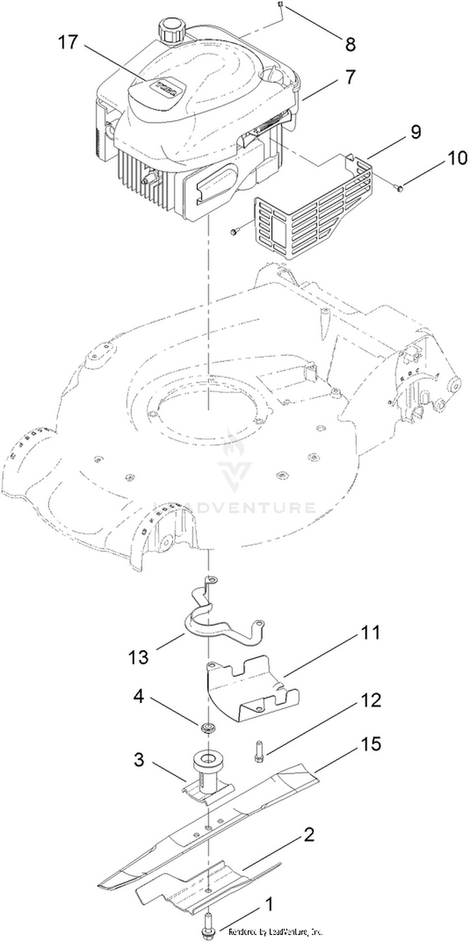 Engine and Blade Assembly