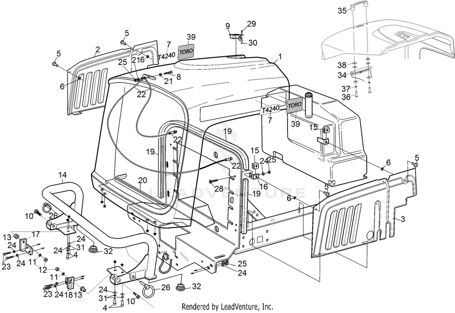 Engine Cover  Side Screen