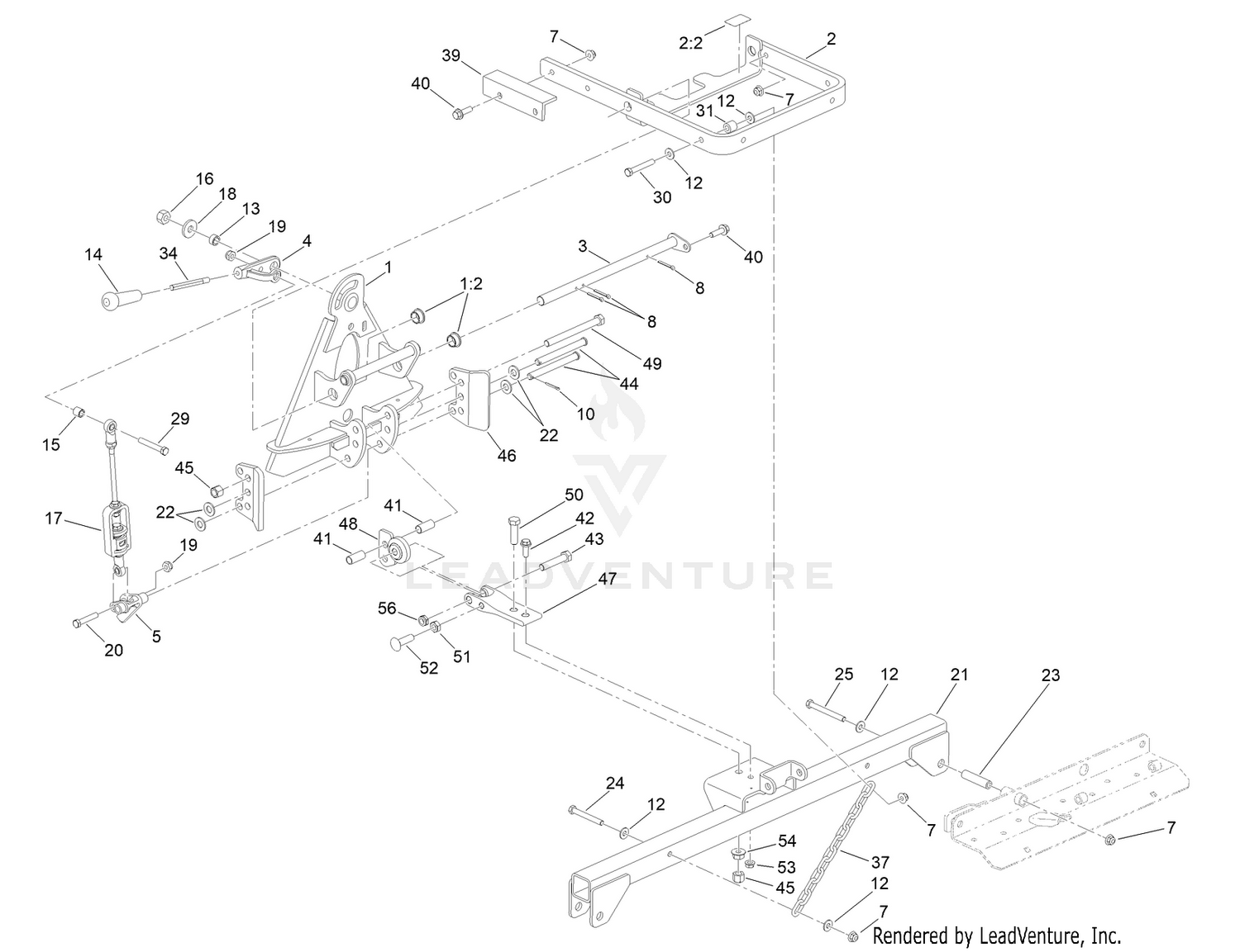 Lift Arm and Hanger Assembly