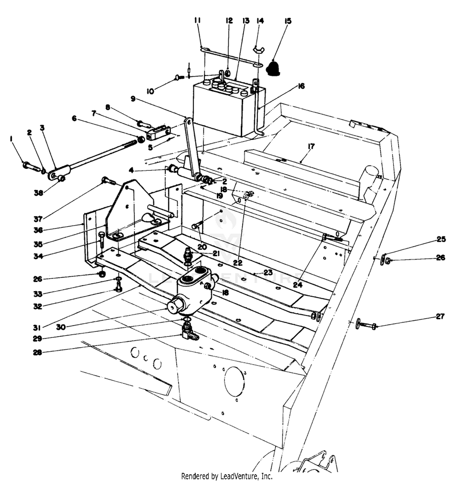 Motor Mounts And Battery Assembly