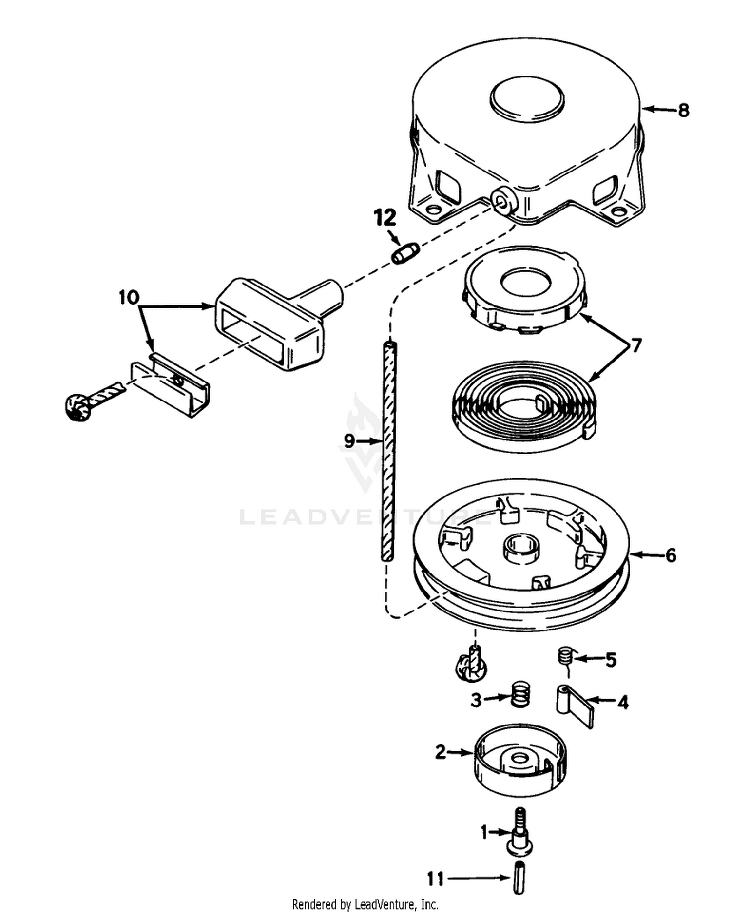 Rewind Starter No. 590420a