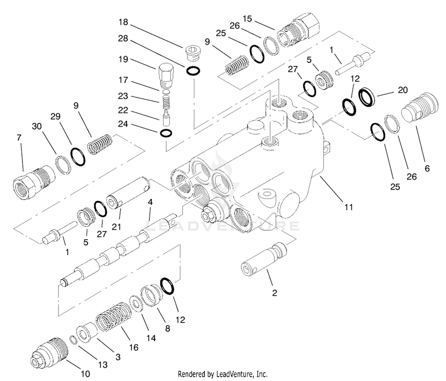 Control Valve No. Assembly 95-8581 (model No. 03201)