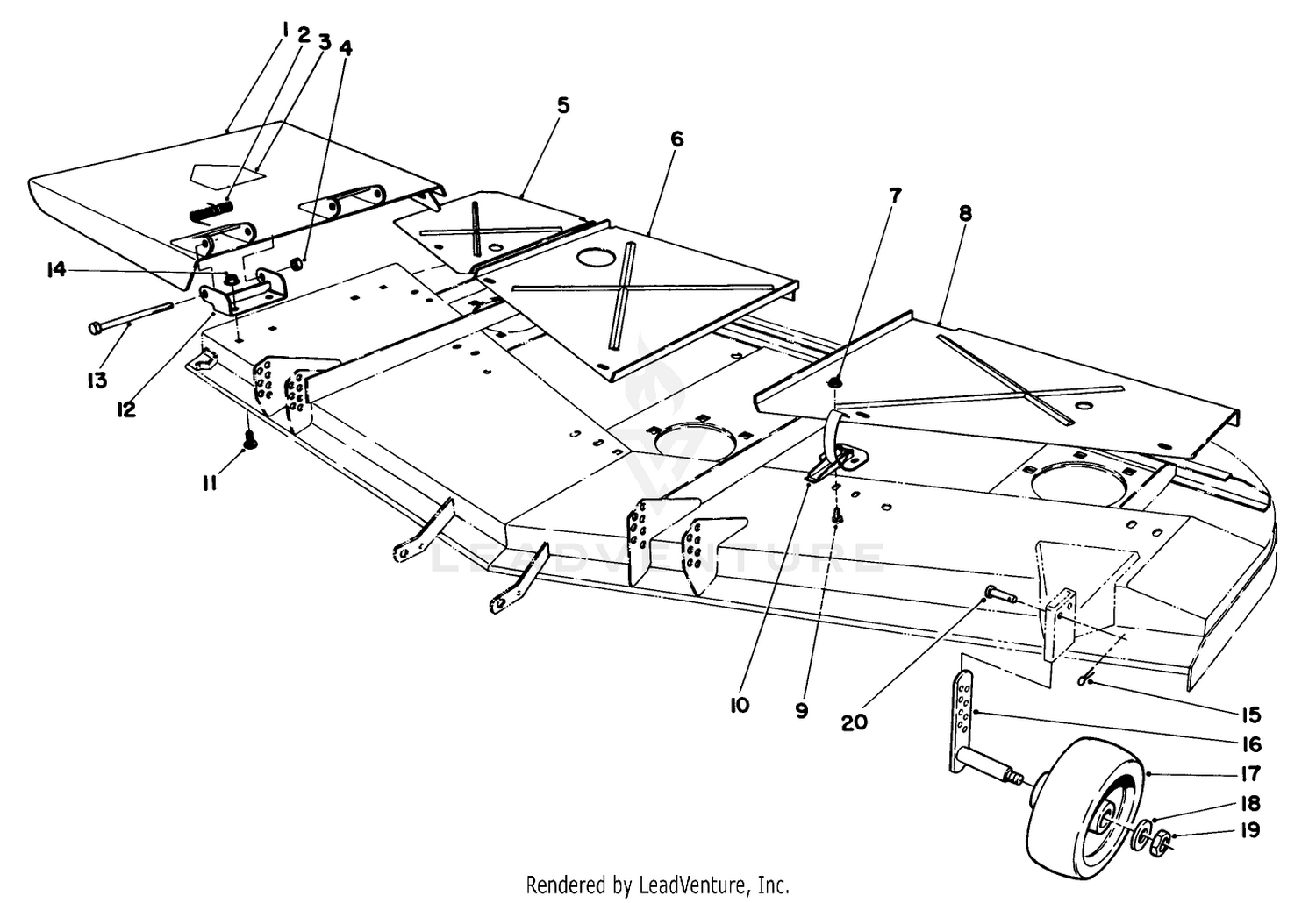 Deflector. Cover And Gauge Wheel
