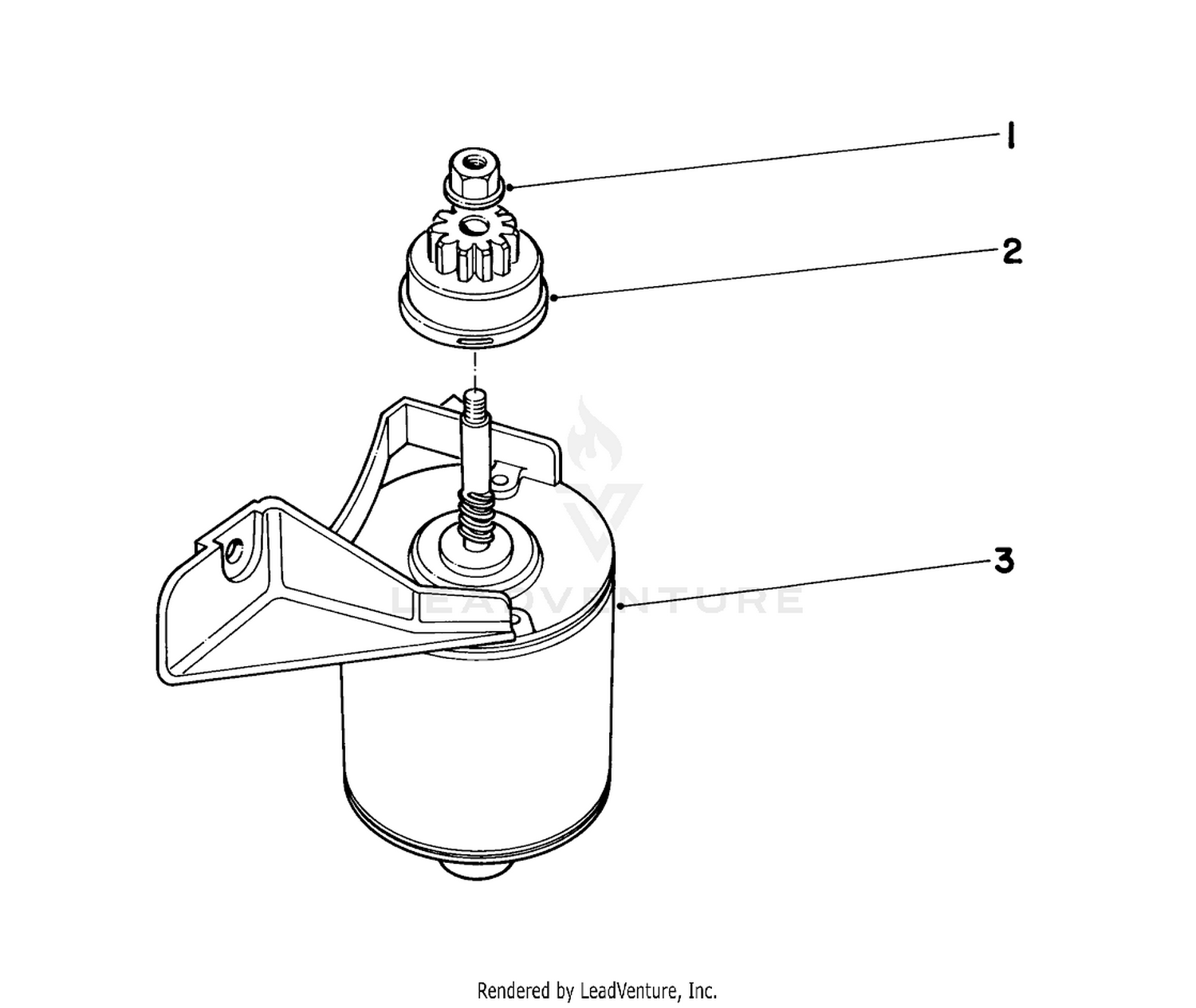 Starter Motor Model No. 21711