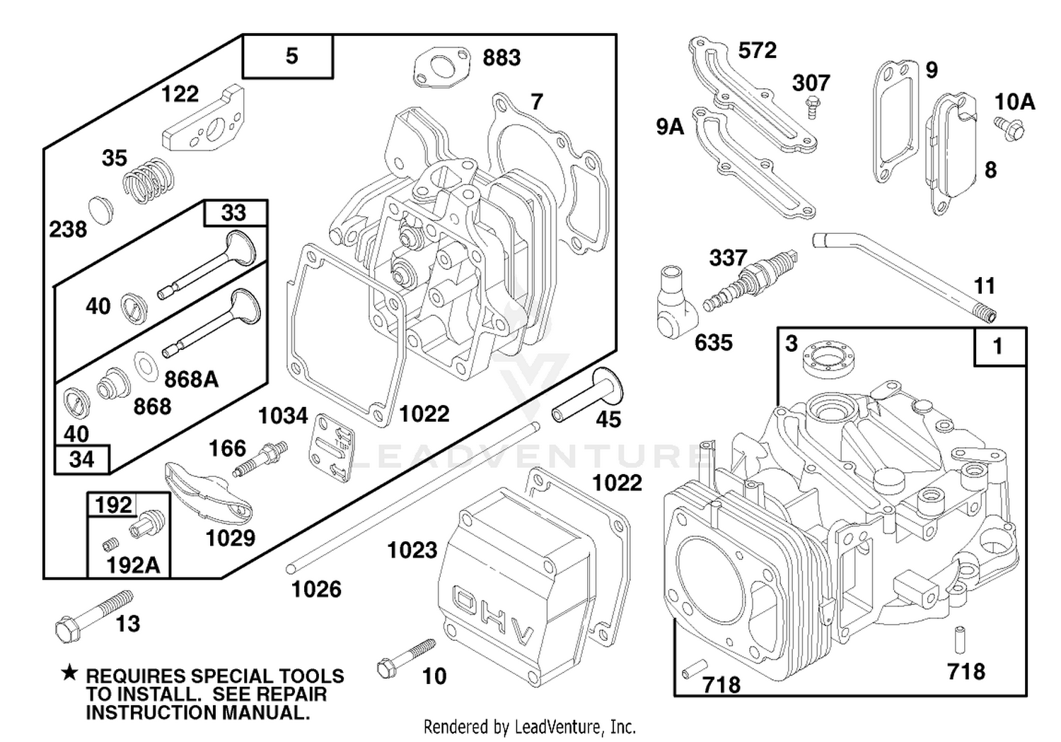 Engine Gts 150 (model No. 20476 Only)