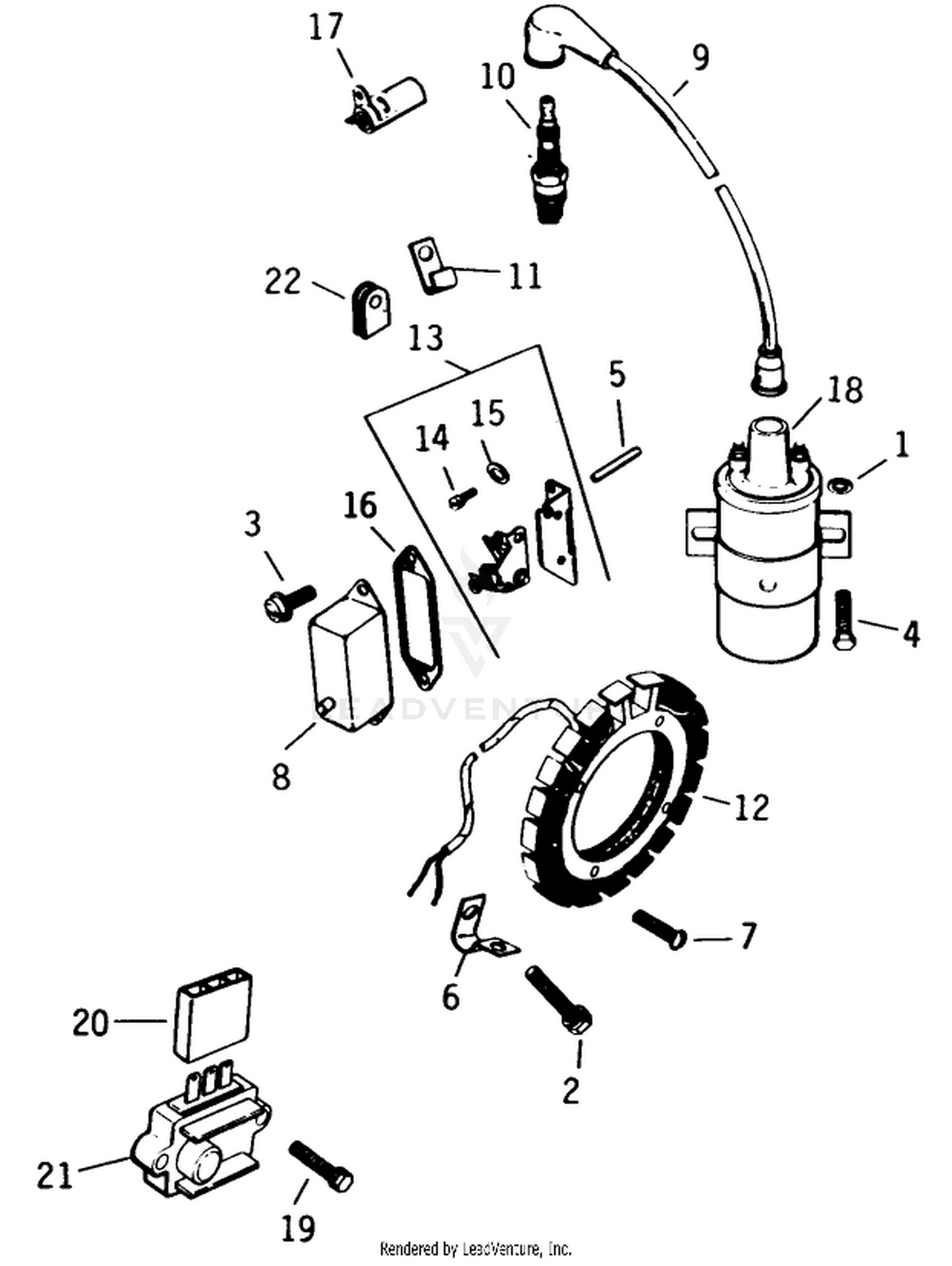 Ignition-Engine Kohler Model No. K321s Spec. No. 60434 (continued)
