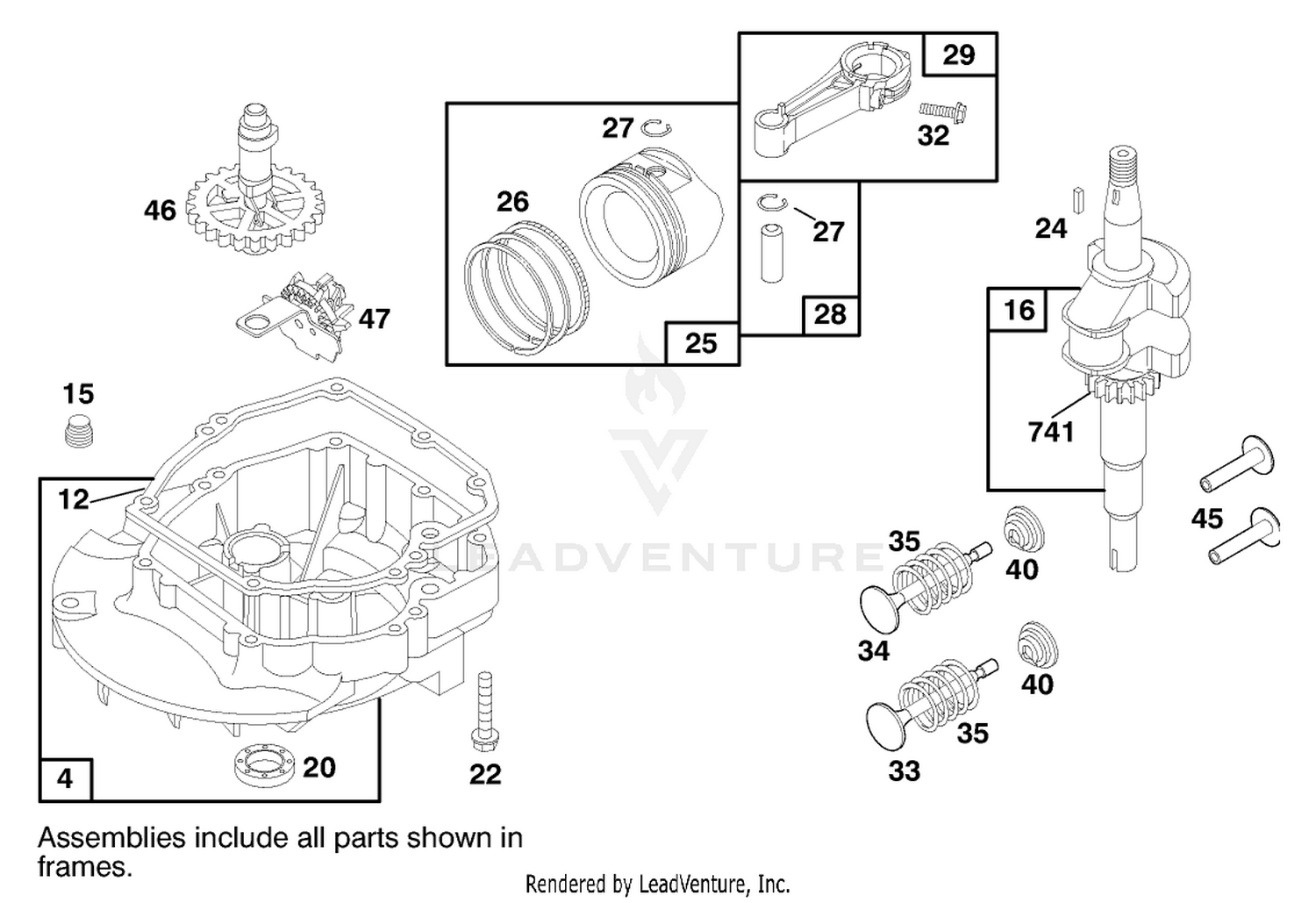 Engine Briggs  Stratton Model 12h802-0658-01 2