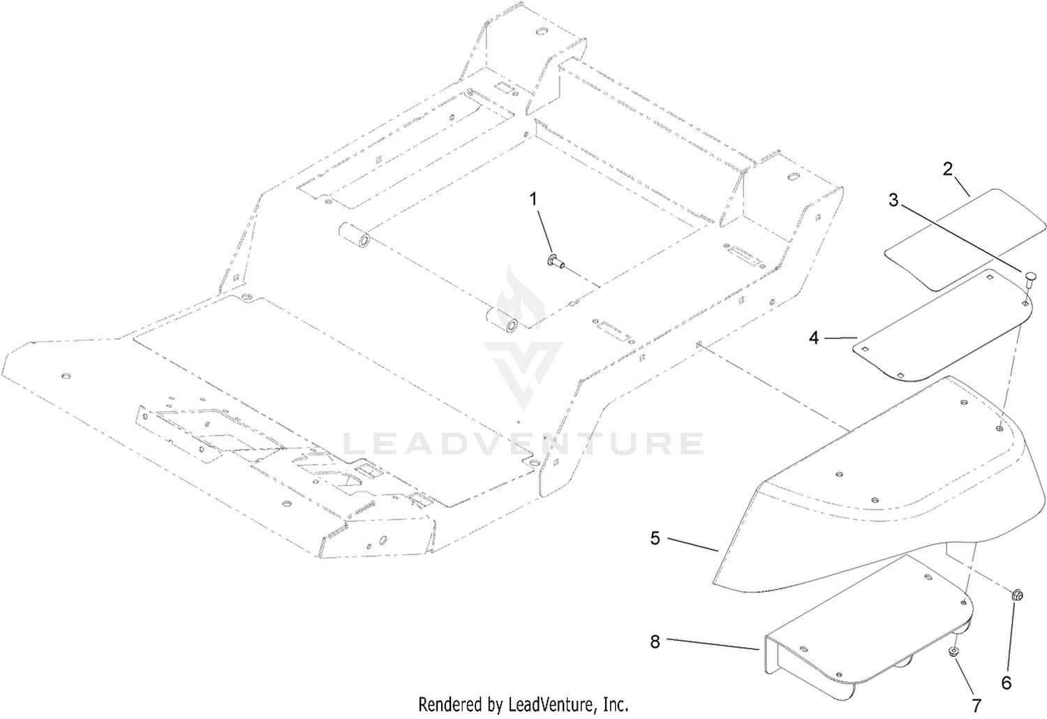 Fender and Step Support Assembly