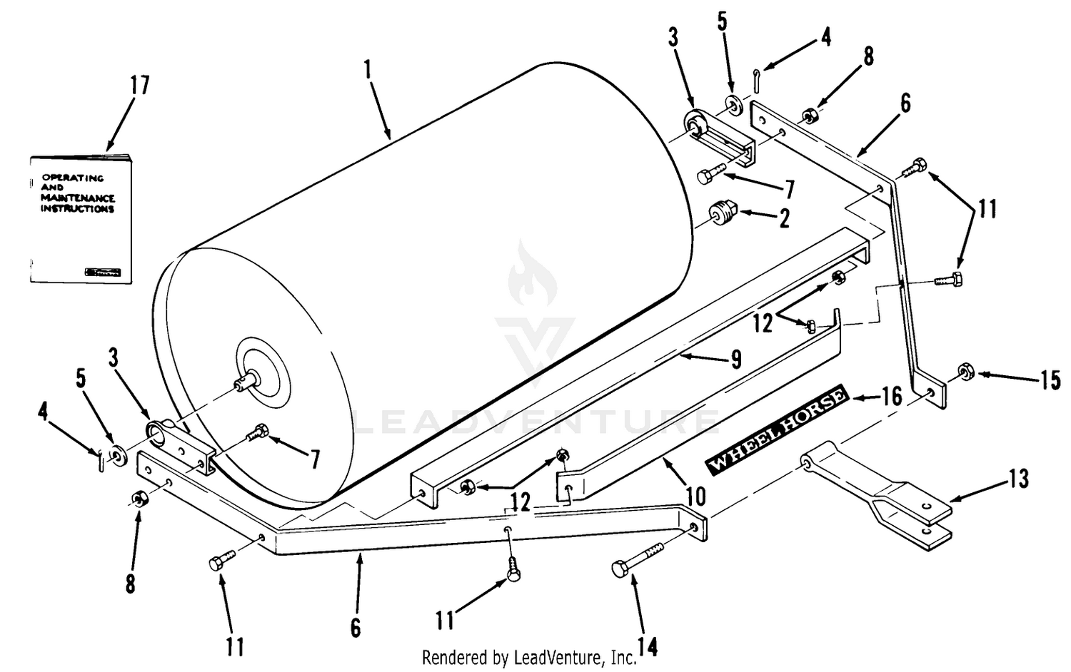Lawn Roller-36 In. (92 Cm)(vehicle Identification Number 97-36rl01)
