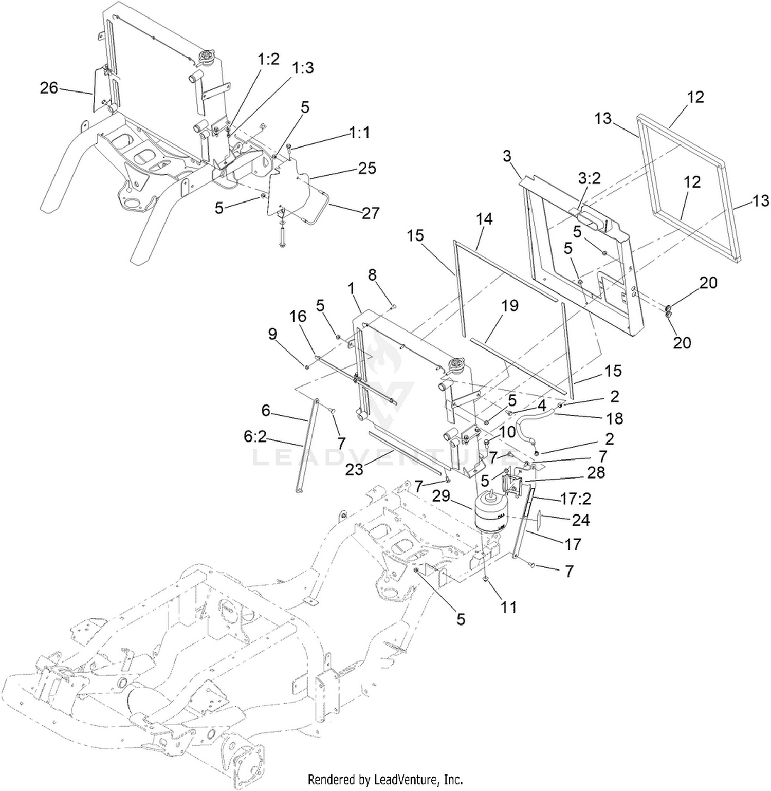 Radiator and Cooler Assembly