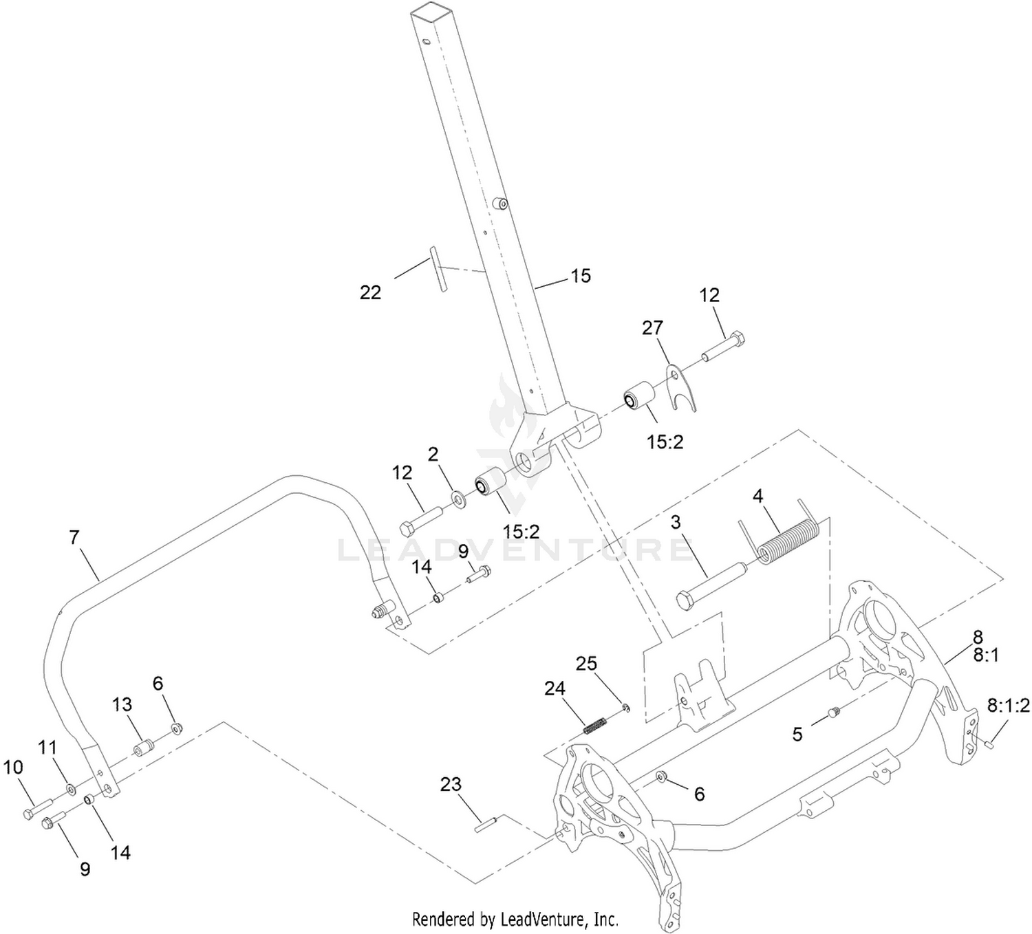 Frame and Handle Mount Assembly