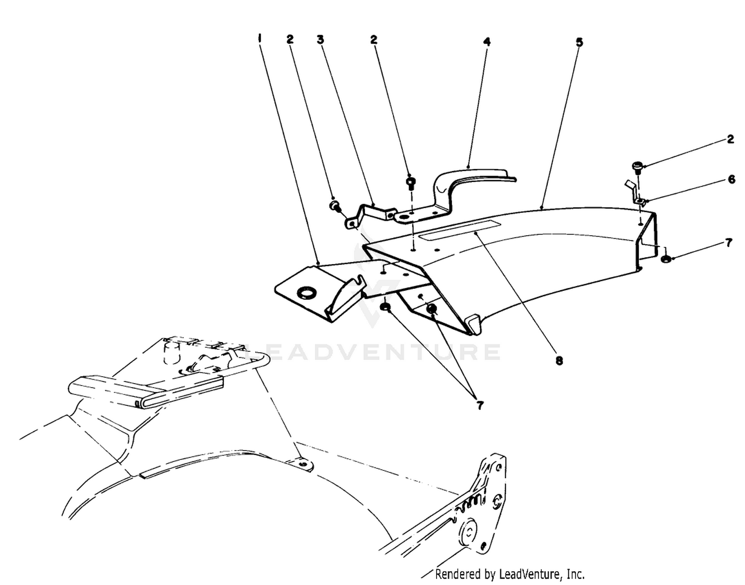 Side Discharge Chute Model No. 59108 (optional)