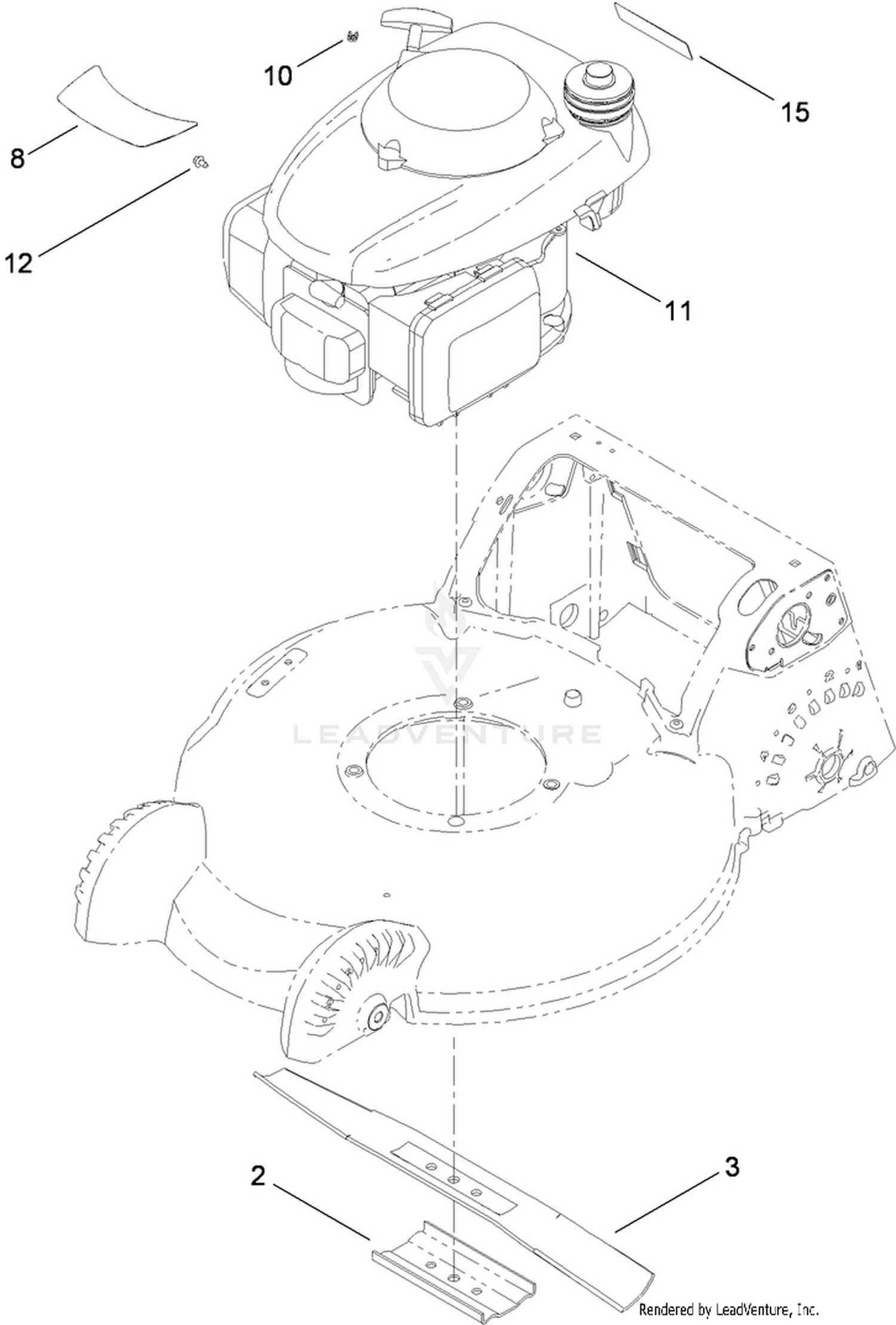 Engine and Blade Assembly