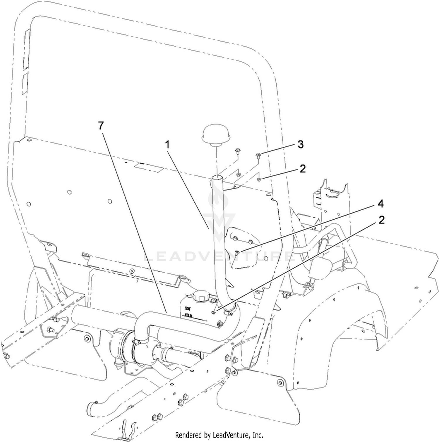 High Air Intake Assembly No. 115-7848
