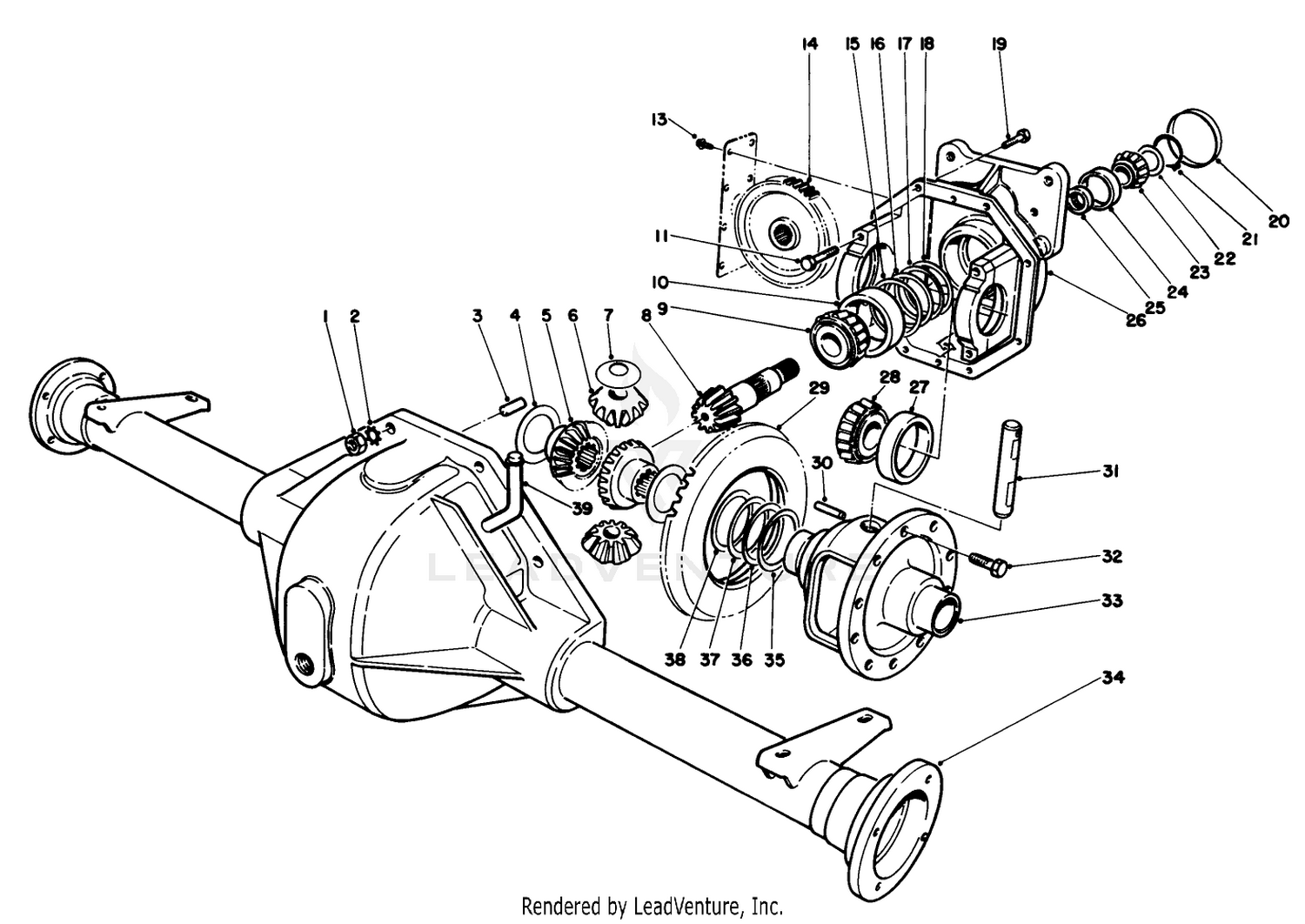 Front Axle Assembly No. 75-0710