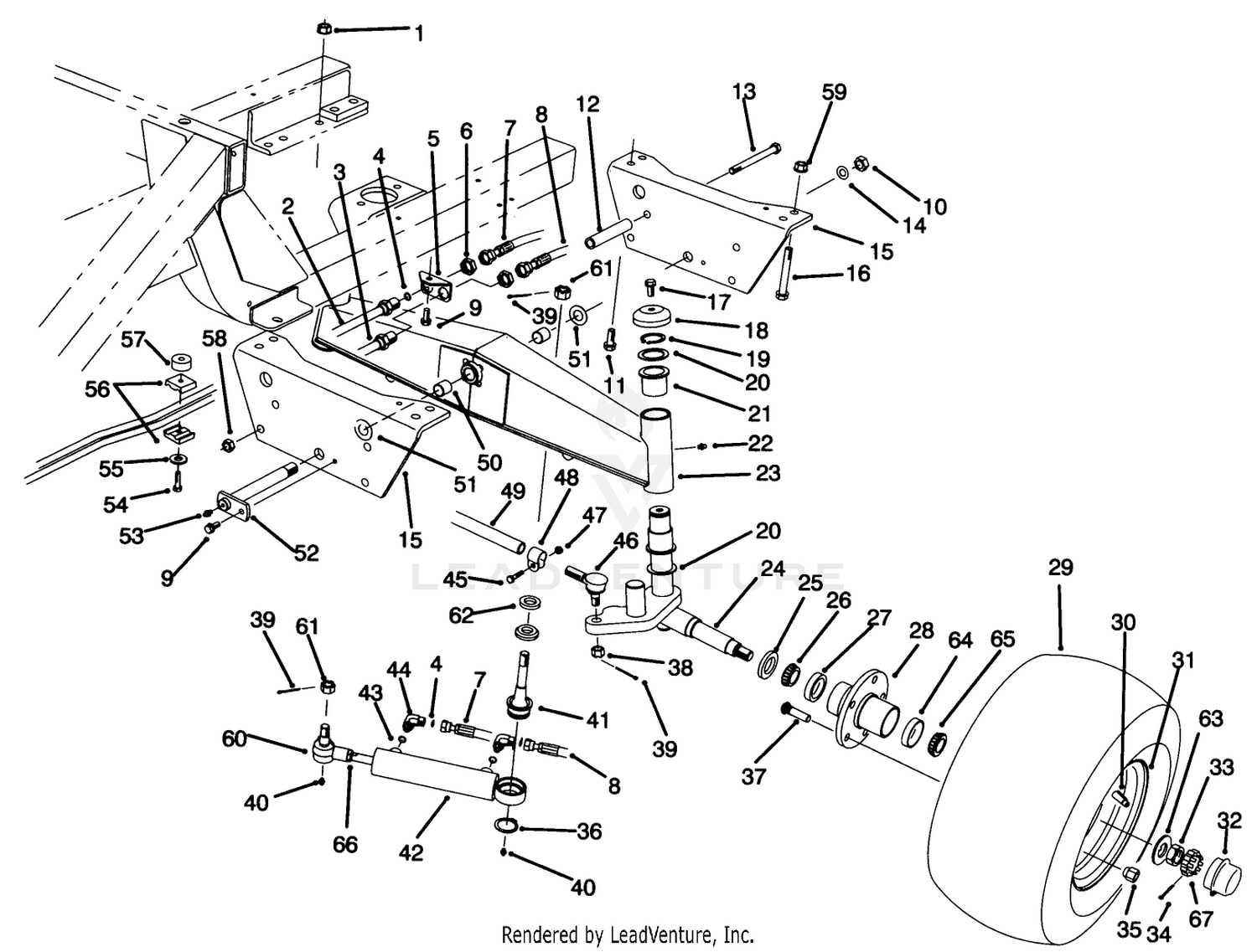Rear Axle Assembly (model No. 30450)