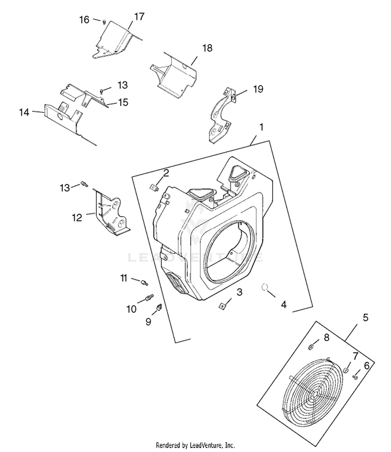 Blower Housing and Baffle Assembly