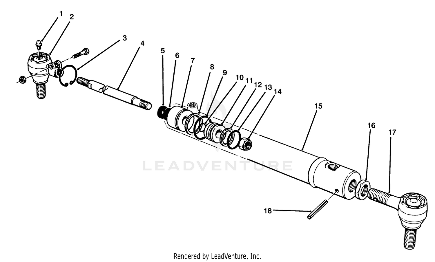 Hydraulic Cylinder Assembly No. 69-1960