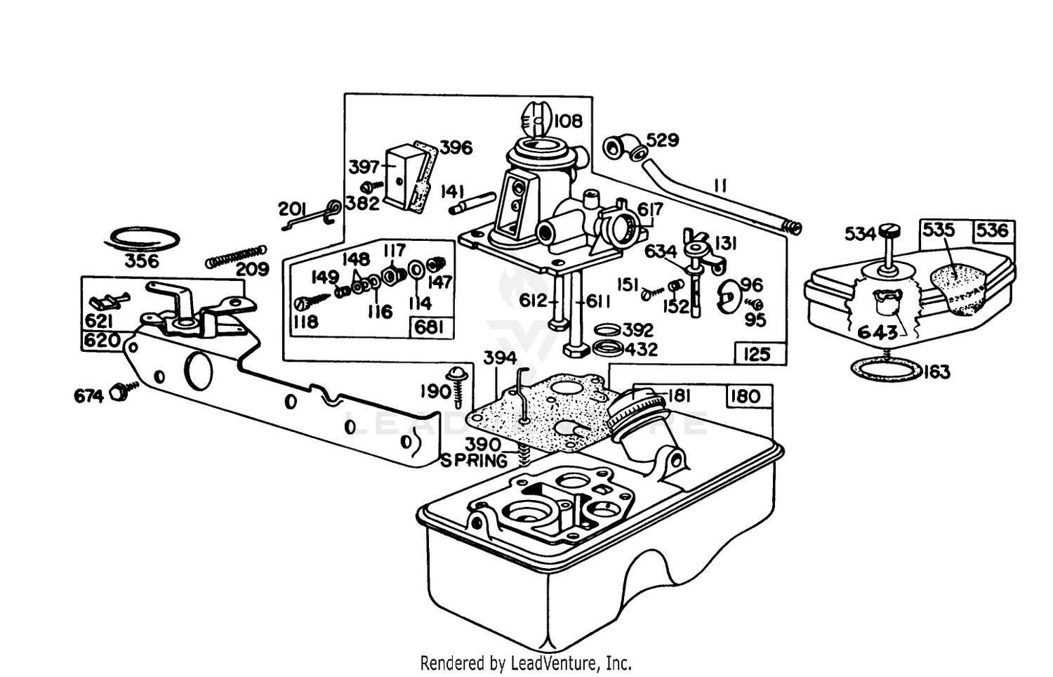 Engine Briggs  Stratton Model 92908-2052-01