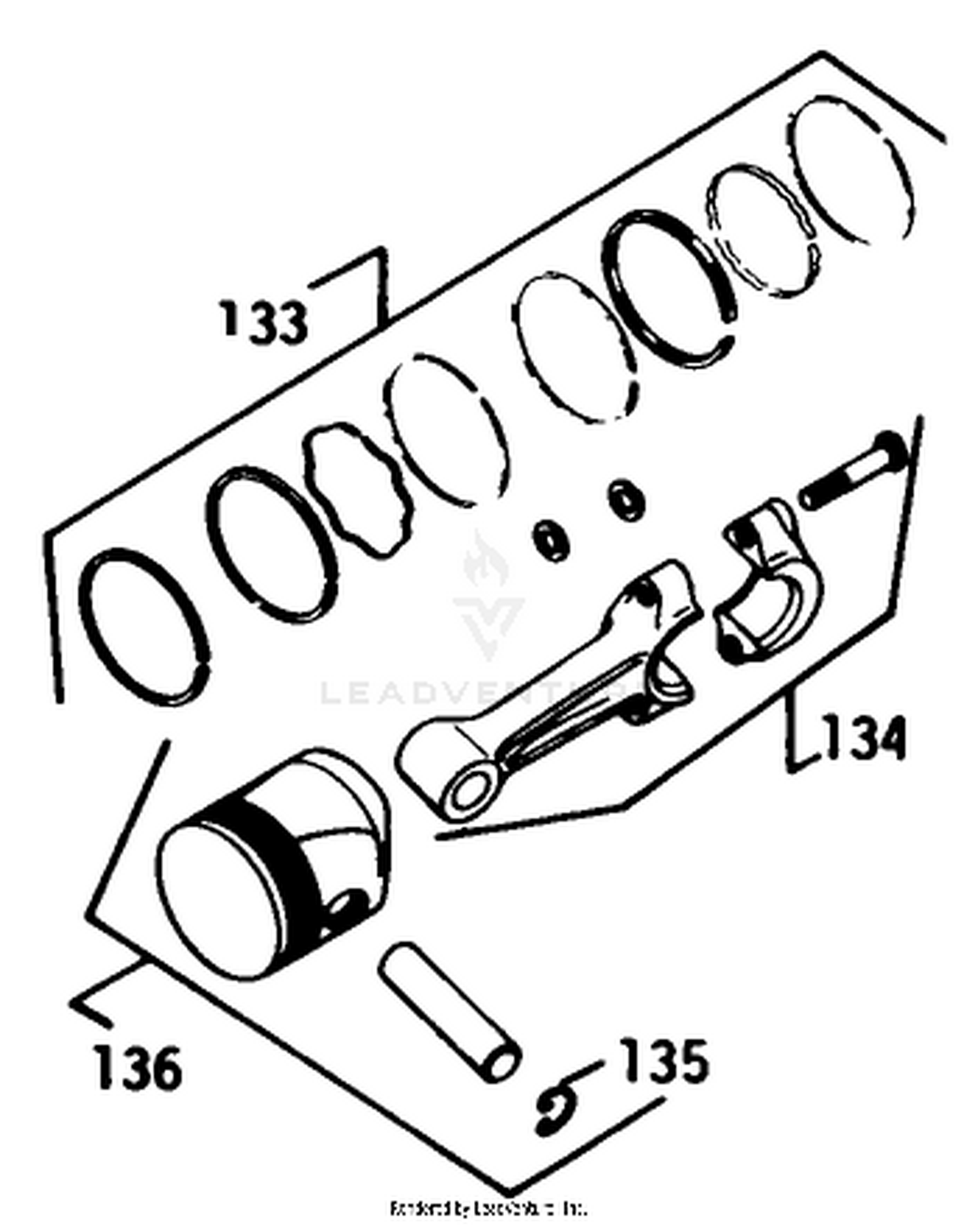 Engine Model No. K582qs Type No. Ps-36315 (continued) Piston  Rod-Group22