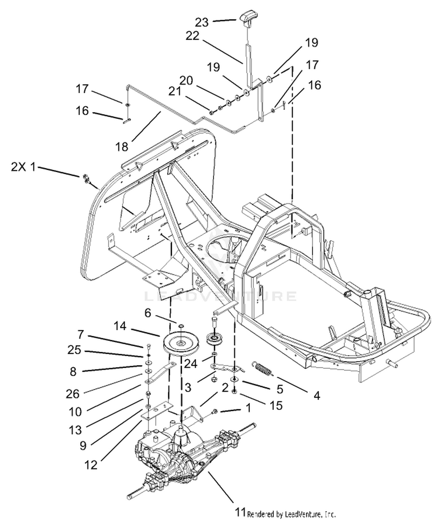 Gear Transmission and Linkage Assembly