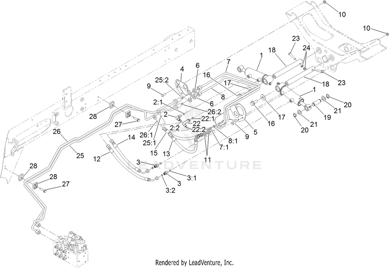 Rear Lift Hydraulic Assembly