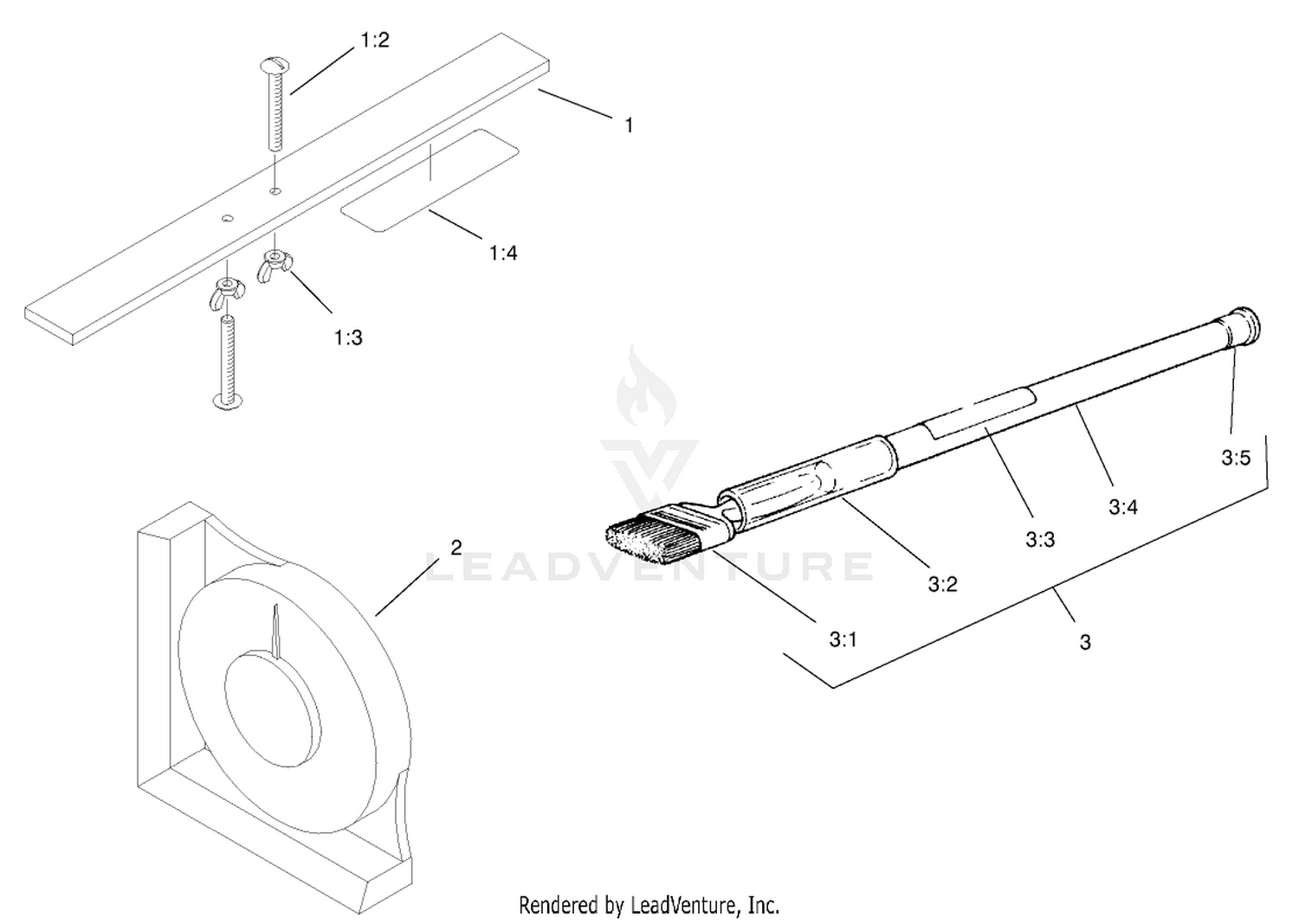 Guage Bar, Angle Indicator and Handle Assembly