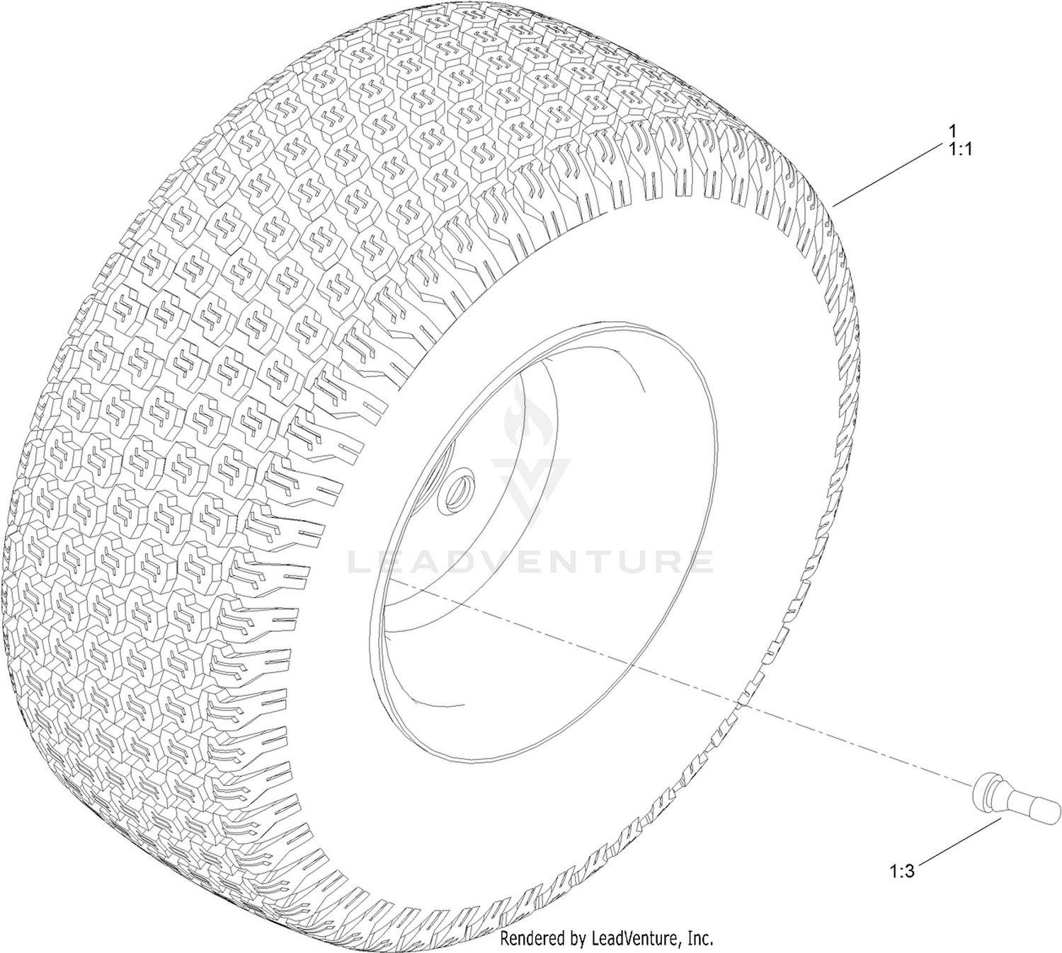 Rear Tire Assembly