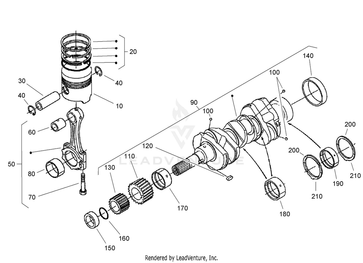 Piston and Crankshaft Assembly