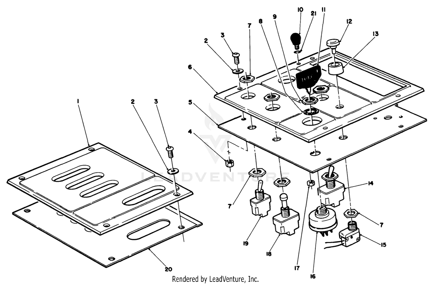 Lower Control Panel Assembly