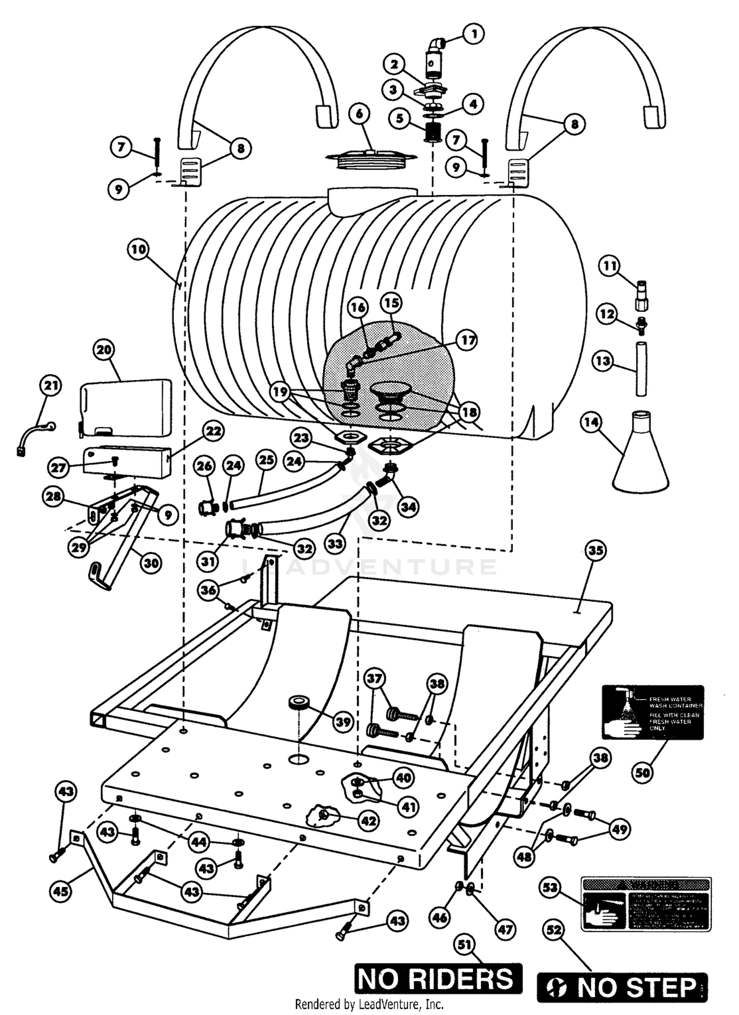 TANK  SADDLE