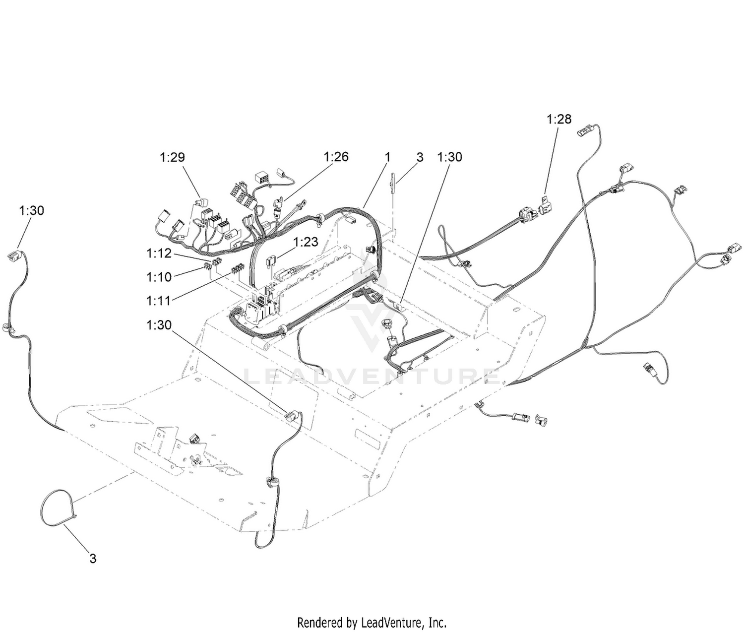 Platform Wire Harness and Fuse Assembly