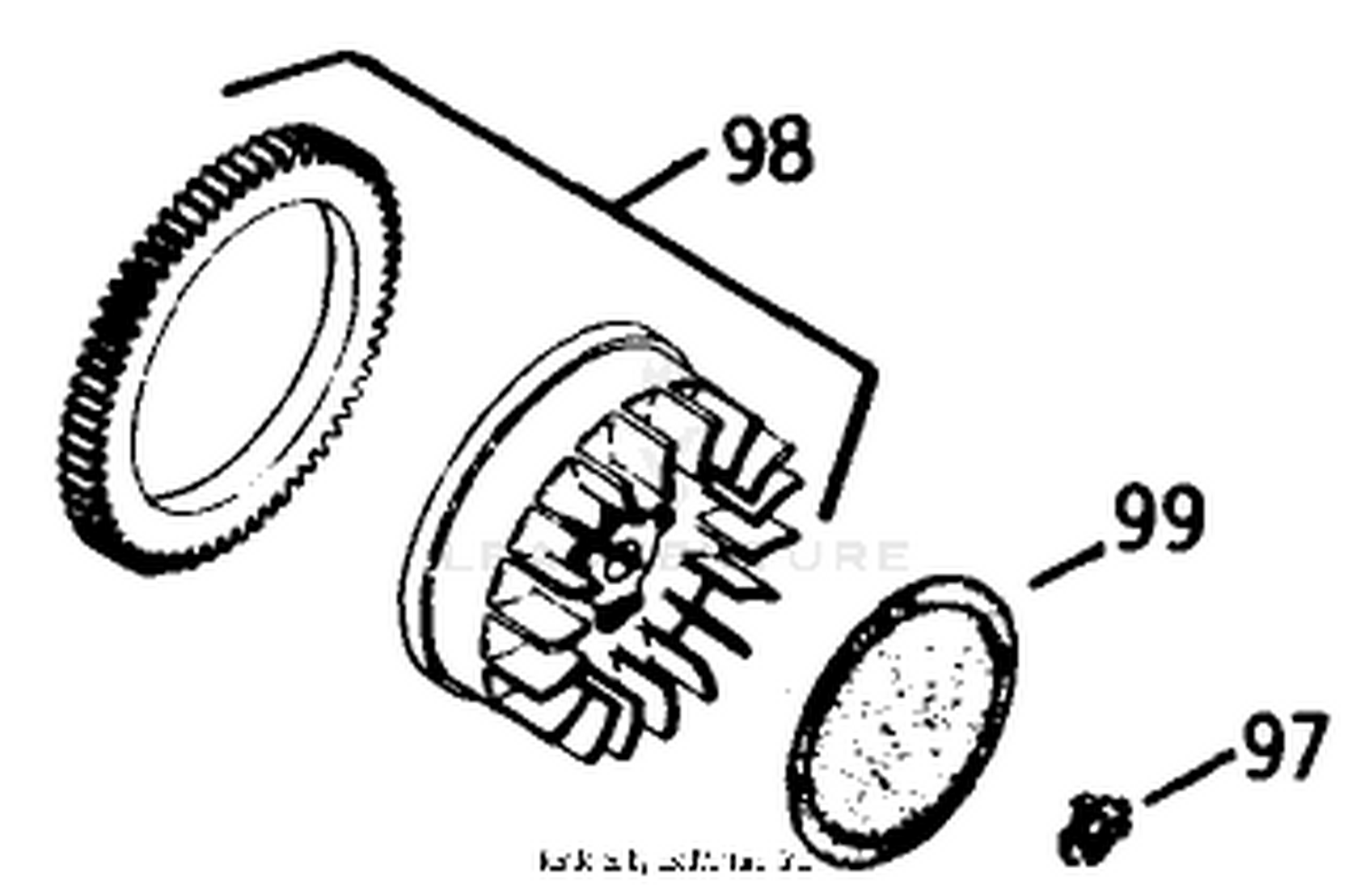 Flywheel-Engine Kohler Model No. K532s-Spec. 53169