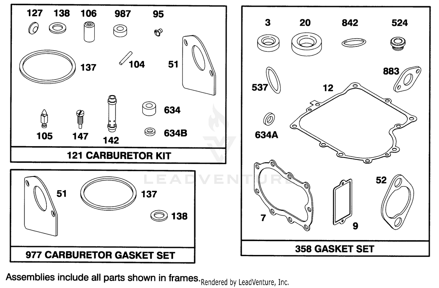 Engine Briggs  Stratton Model 283707-0160-01 8