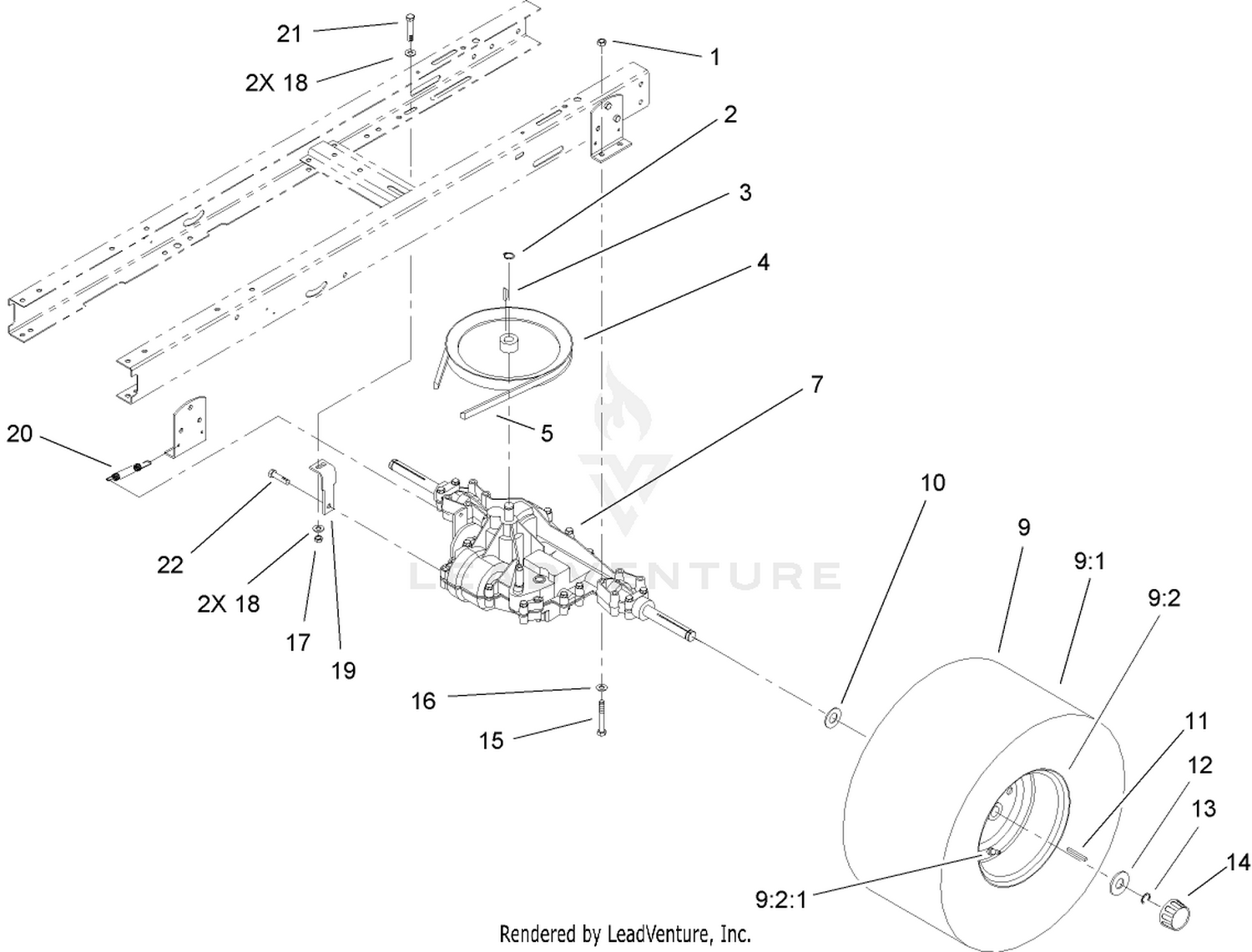 5 Speed Transaxle Assembly