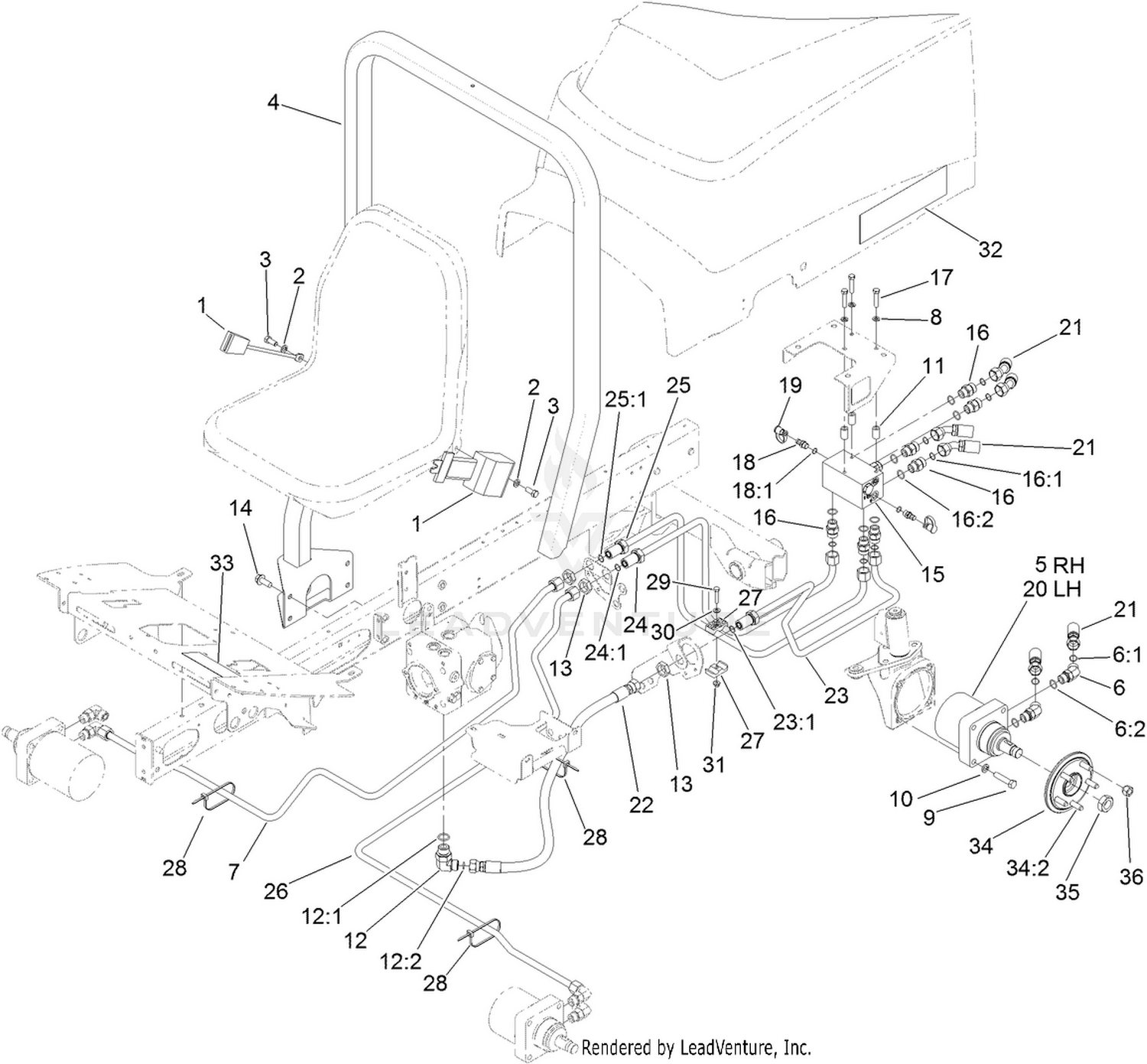 Rear Drive Hydraulic Assembly