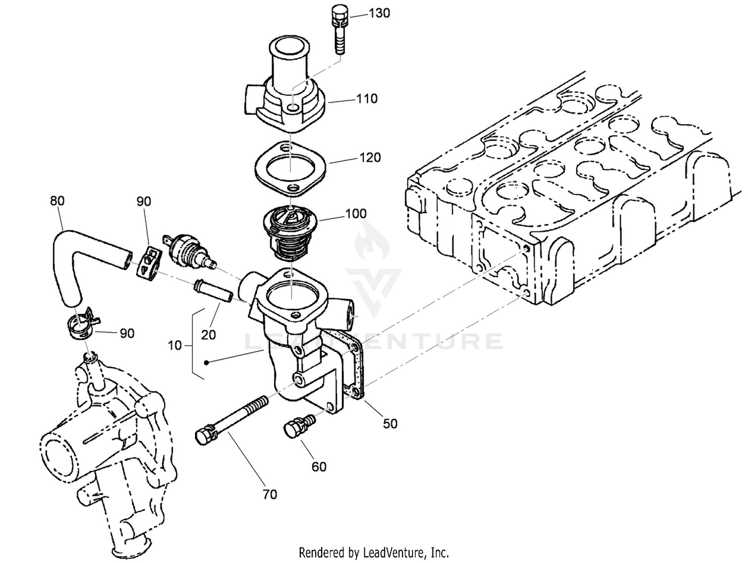 Water Flange Assembly