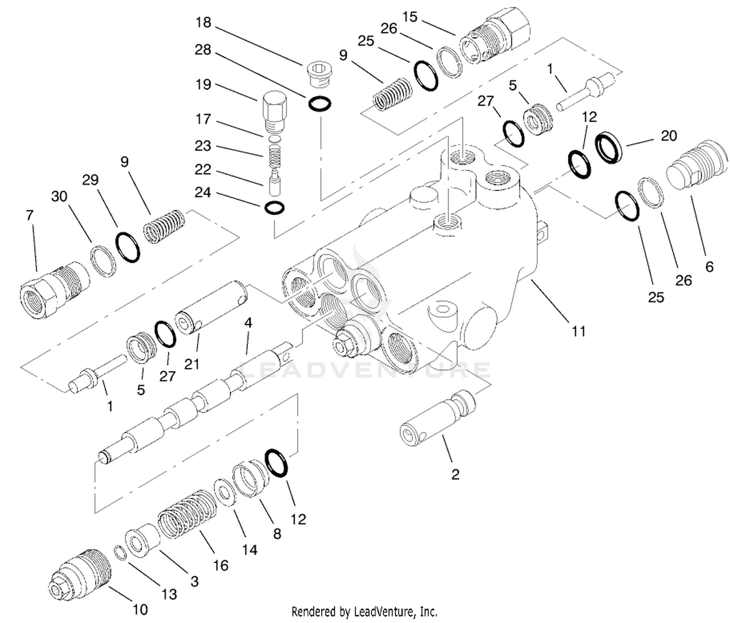 Control Valve Assembly No. 95-8581 (model No. 03201)