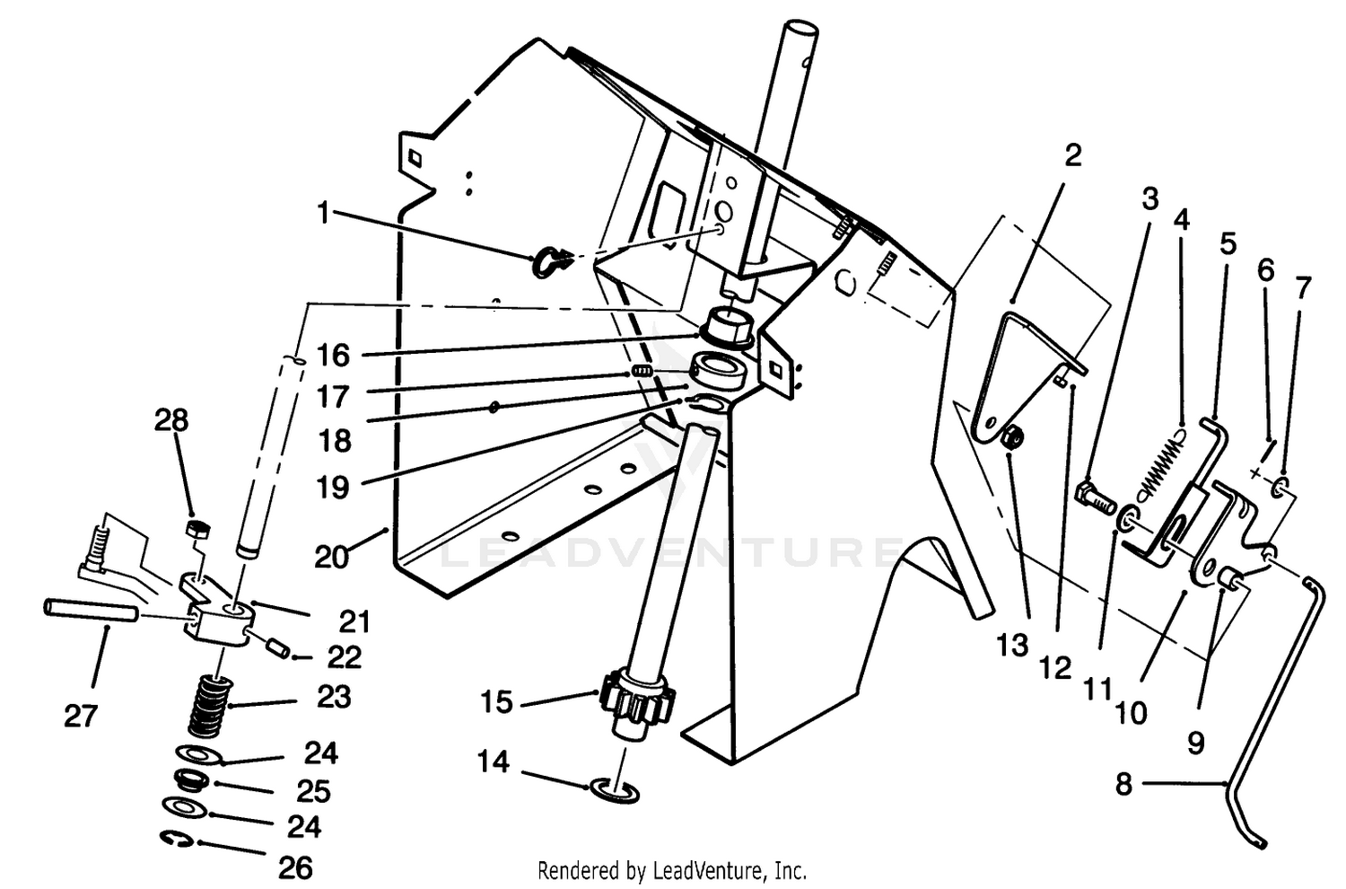 Steering Shaft And Indicator Assembly