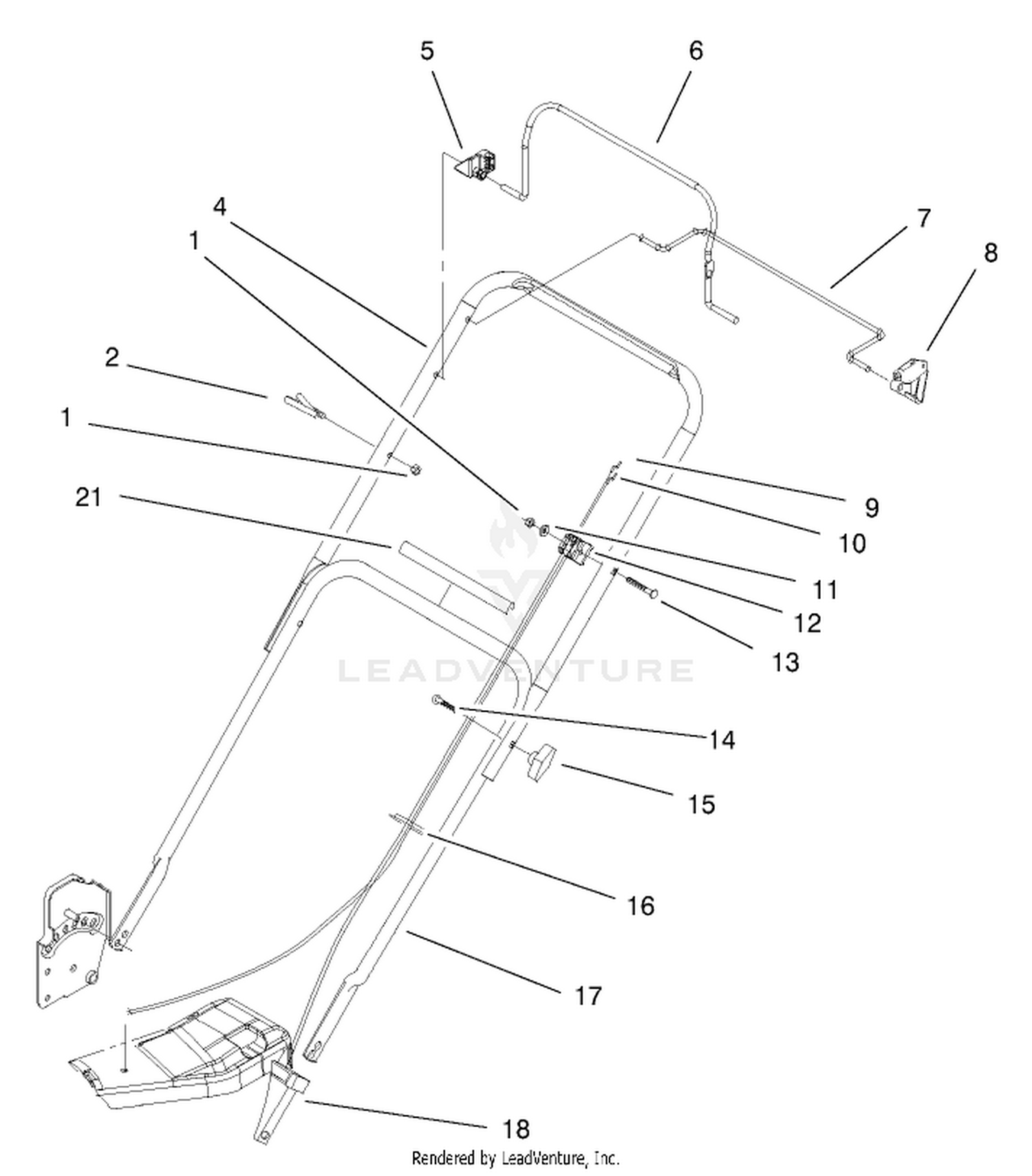 Handle  Controls Assembly
