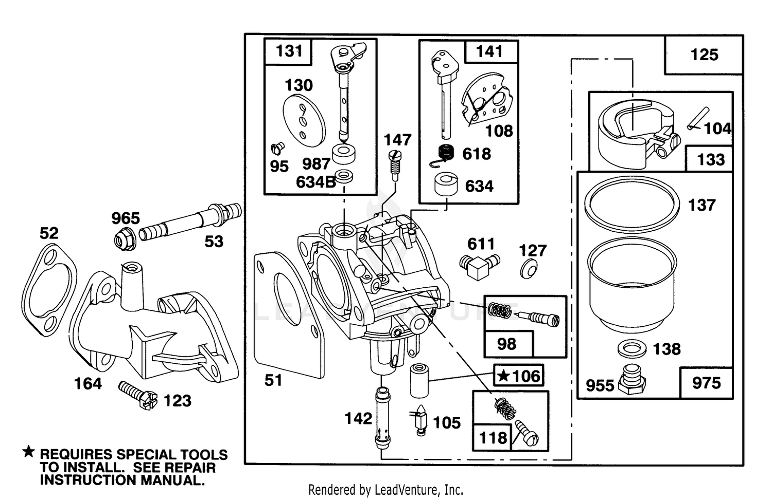 Engine Briggs  Stratton Model 283707-0156-01 3