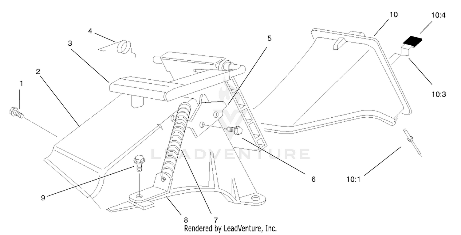 Rear Bag Discharge Chute Assembly