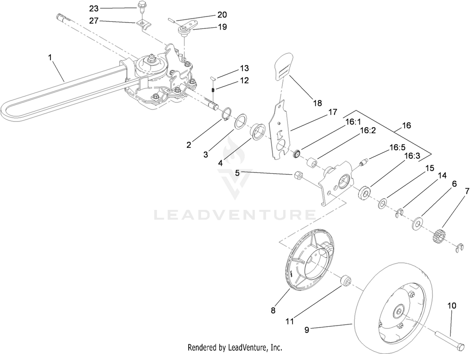 Gearbox and Axle Assembly