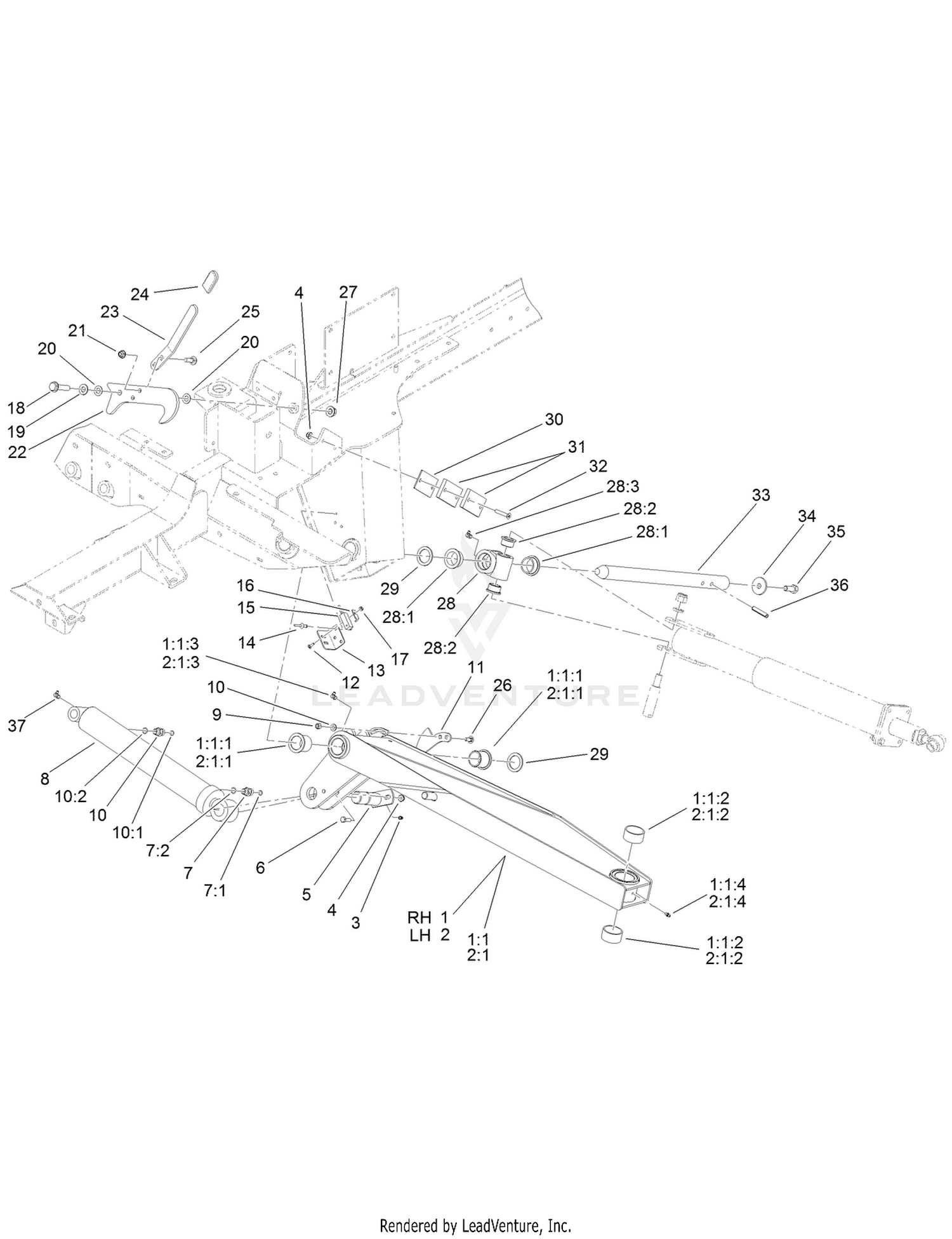 Wing Lift Arm Assembly