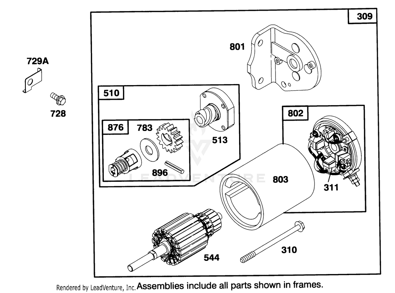 Engine Briggs  Stratton Model 28m707-0122-01 7