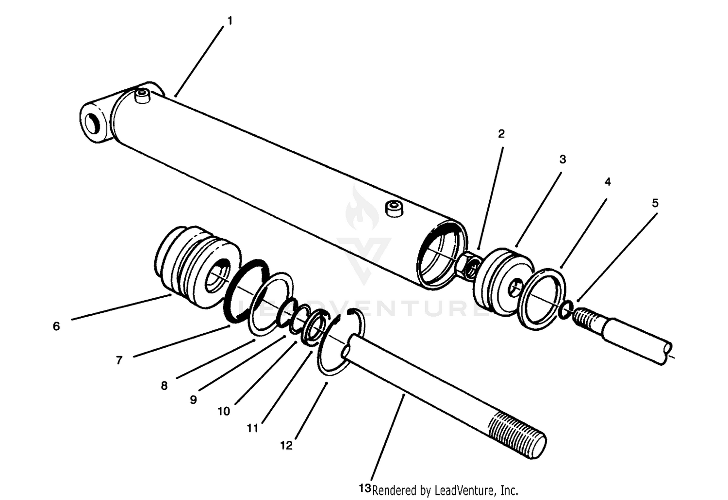 Hydraulic Llft Cylinder No. 54-0150