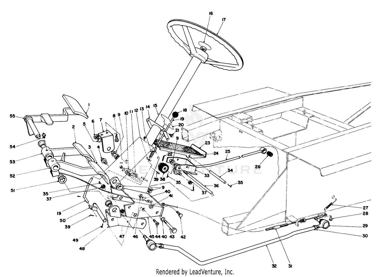 Brake  Steering Gear Assembly