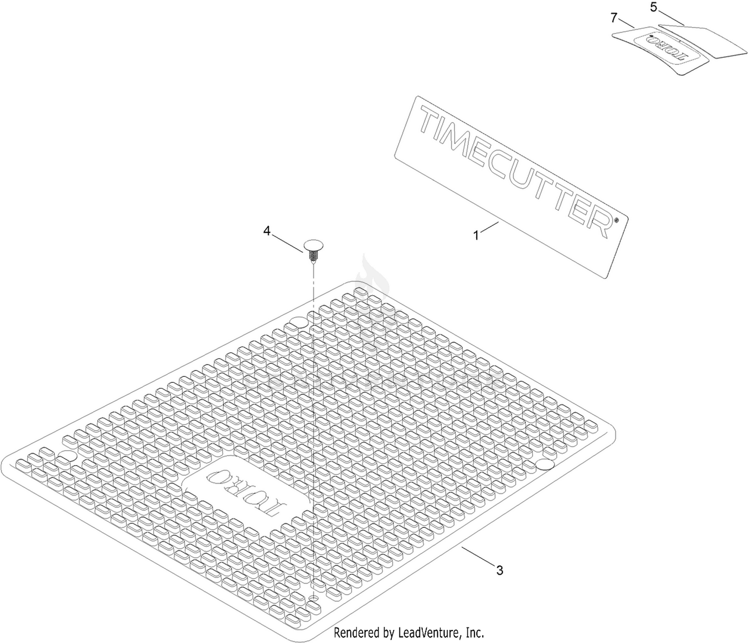 Model Specific Decal and Floor Mat Assembly