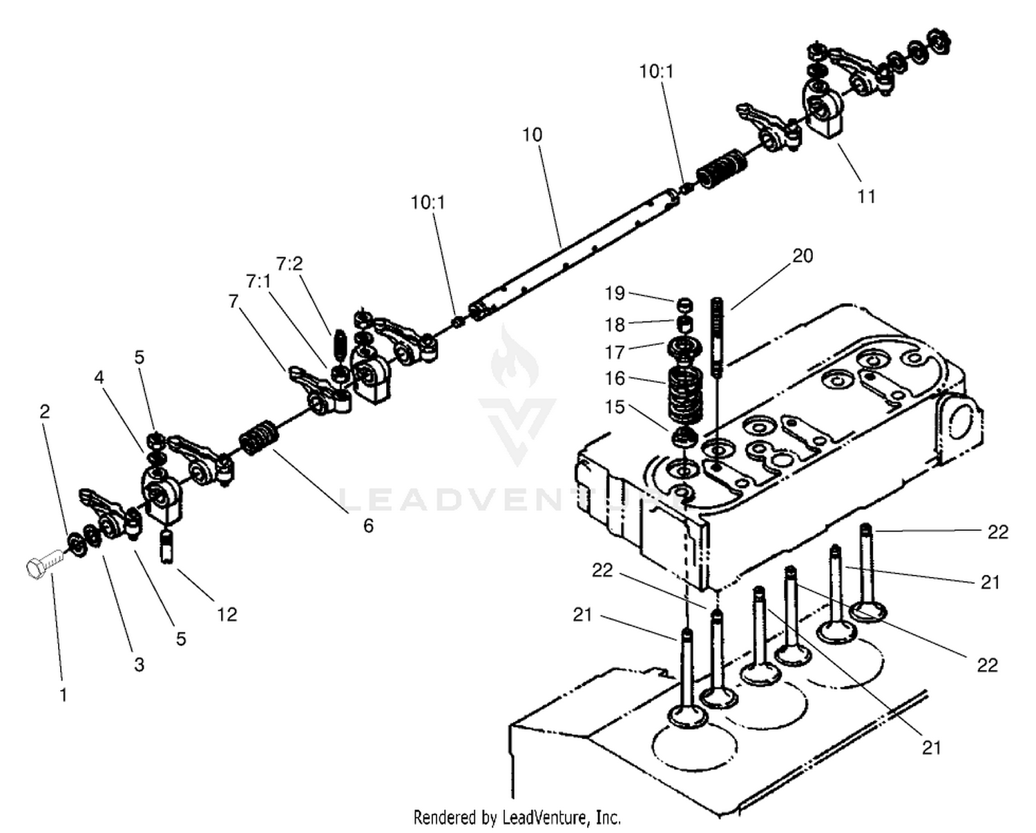 Valve and Rocker Arm Assembly