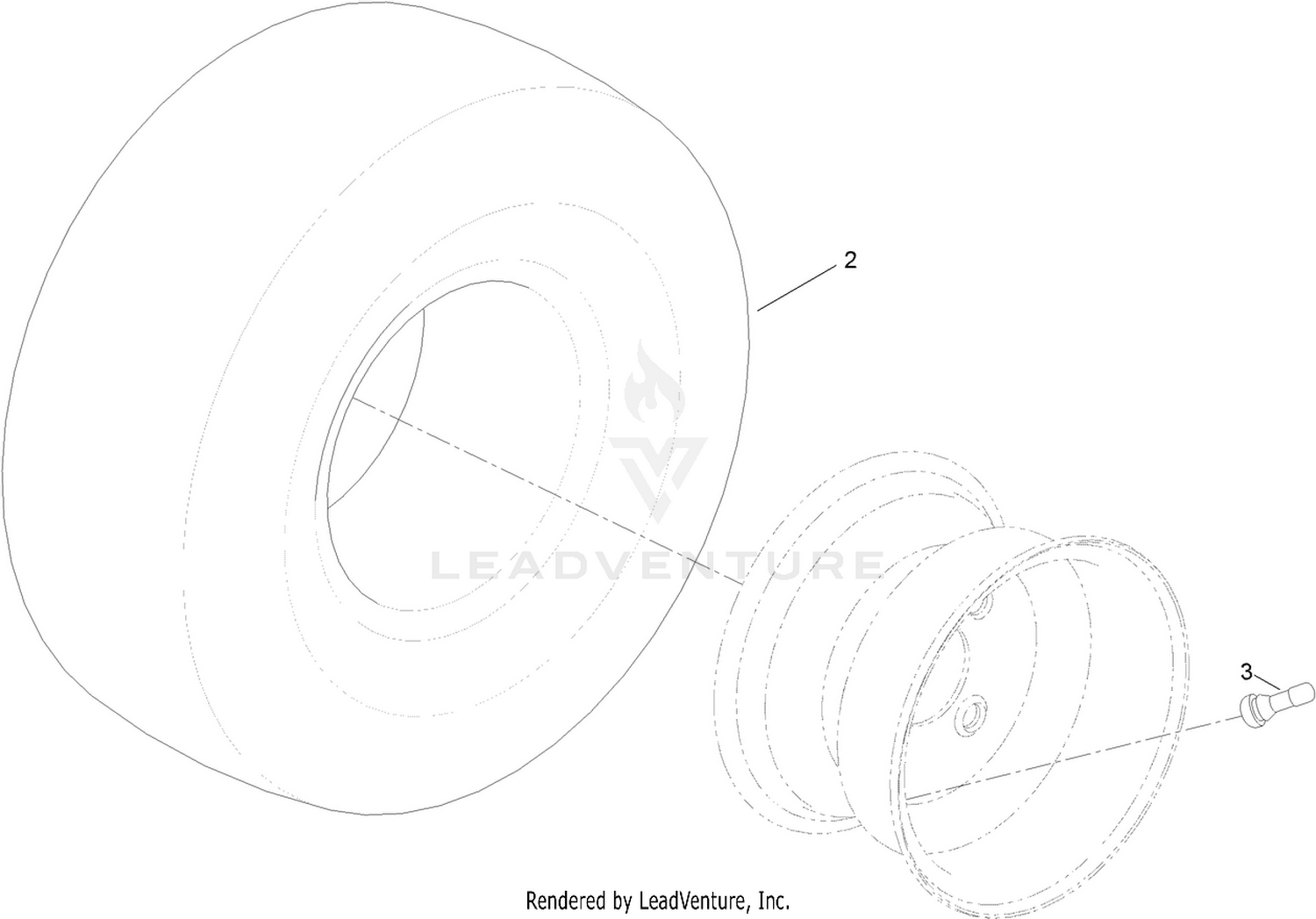 4 Ply Wheel and Tire Assembly No. 119-3422